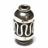 Pipe And Barrel bali silver bead