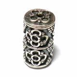 Pipe And Barrel bali silver bead