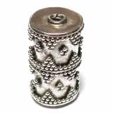 Pipe And Barrel bali silver bead