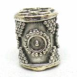 Pipe And Barrel bali silver bead