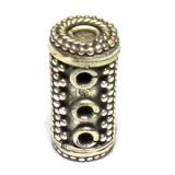 Pipe And Barrel bali silver bead