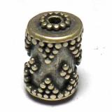 Pipe And Barrel bali silver bead