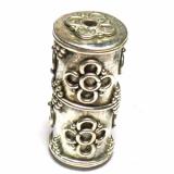 Pipe And Barrel bali silver bead