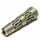 Pipe And Barrel bali silver bead