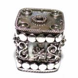 Pipe And Barrel bali silver bead