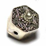 Pipe And Barrel bali silver bead