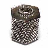 Pipe And Barrel bali silver bead