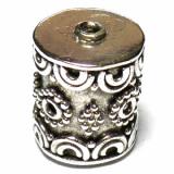 Pipe And Barrel bali silver bead