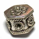 Pipe And Barrel bali silver bead