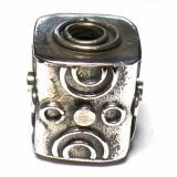 Pipe And Barrel bali silver bead