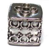 Pipe And Barrel bali silver bead