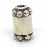 Pipe And Barrel bali silver bead