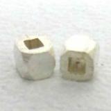 Plain Bead Square bali silver bead