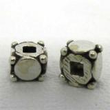 Plain Bead Square bali silver bead