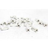 Plain Bead Square bali silver bead