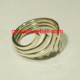 Ring No Stone bali silver bead