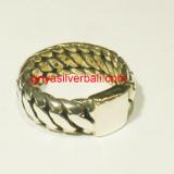 Ring No Stone bali silver bead