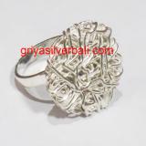 Ring No Stone bali silver bead