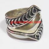 Ring No Stone bali silver bead