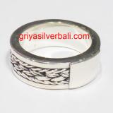 Ring No Stone bali silver bead