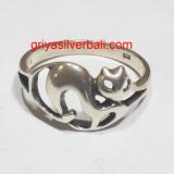 Ring No Stone bali silver bead