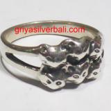 Ring No Stone bali silver bead