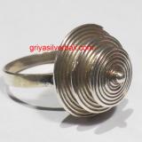 Ring No Stone bali silver bead