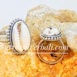 Ring Shell Cowrie bali silver bead