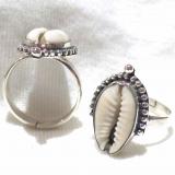 Ring Shell Cowrie bali silver bead