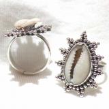 Ring Shell Cowrie bali silver bead