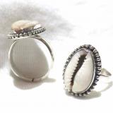 Ring Shell Cowrie bali silver bead