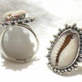 Ring Shell Cowrie bali silver bead