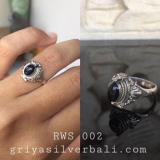 Ring With Stone bali silver bead