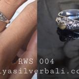 Ring With Stone bali silver bead