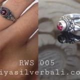 Ring With Stone bali silver bead