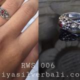 Ring With Stone bali silver bead