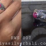 Ring With Stone bali silver bead