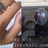 Ring With Stone bali silver bead