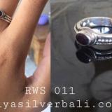 Ring With Stone bali silver bead