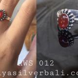 Ring With Stone bali silver bead