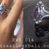 Ring With Stone bali silver bead