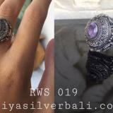 Ring With Stone bali silver bead