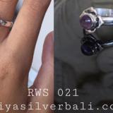 Ring With Stone bali silver bead