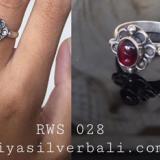 Ring With Stone bali silver bead