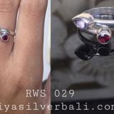 Ring With Stone bali silver bead