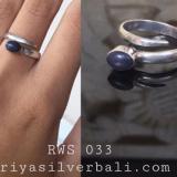 Ring With Stone bali silver bead