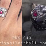 Ring With Stone bali silver bead