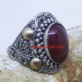 Ring With Stone bali silver bead