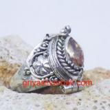 Ring With Stone bali silver bead