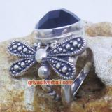 Ring With Stone bali silver bead